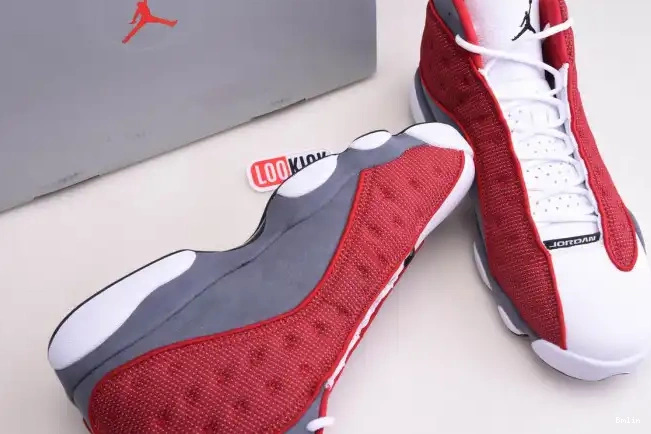 Bmlin shoes 414571-600 Retro Gym Grey Air Jordan 13 Flint Red 0608